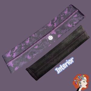 Lululemon Purple/Black Design HeadBand EUC